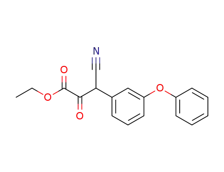 Benzenepropanoic acid, b-cyano-a-oxo-3-phenoxy-, ethyl ester