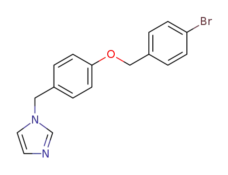 Molecular Structure of 58041-76-2 (1H-Imidazole, 1-[[4-[(4-bromophenyl)methoxy]phenyl]methyl]-)