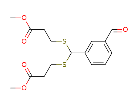 Propanoic acid, 3,3'-[[(3-formylphenyl)methylene]bis(thio)]bis-, dimethyl
ester