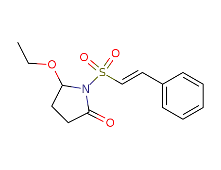 Molecular Structure of 114485-77-7 (5-ethoxy-1-{[(E)-2-phenylethenyl]sulfonyl}pyrrolidin-2-one)