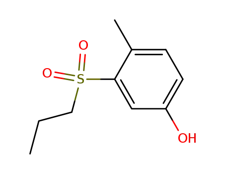 Molecular Structure of 49828-99-1 (3-propylsulfonyl-4-methylphenol)