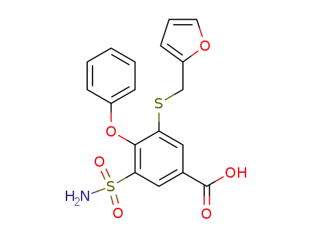 3-furfurylsulfanyl-4-phenoxy-5-sulfamoyl-benzoic acid
