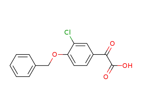 Molecular Structure of 61560-89-2 (Benzeneacetic acid, 3-chloro-a-oxo-4-(phenylmethoxy)-)