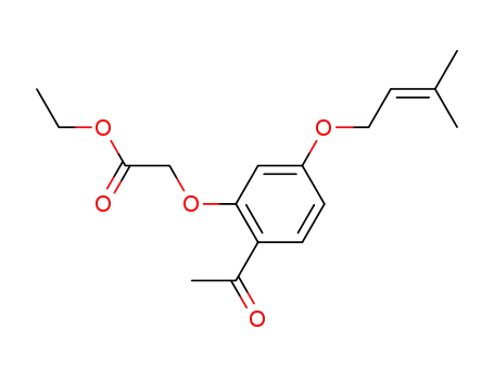 Ethyl 2-(2-acetyl-5-((3-methylbut-2-en-1-yl)oxy)phenoxy)acetate