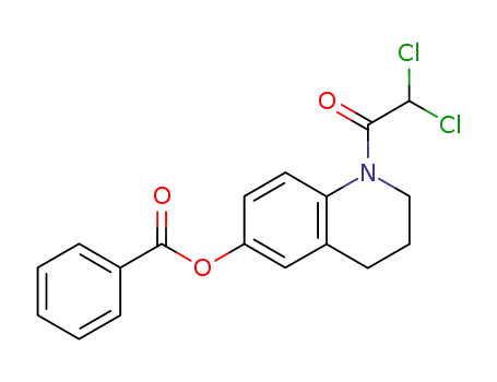 6-Quinolinol, 1-(dichloroacetyl)-1,2,3,4-tetrahydro-, benzoate (ester)