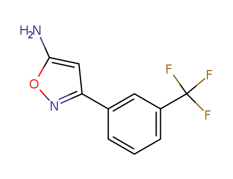 Molecular Structure of 82360-94-9 (3-(3-TRIFLUOROMETHYL-PHENYL)-ISOXAZOL-5-YLAMINE)