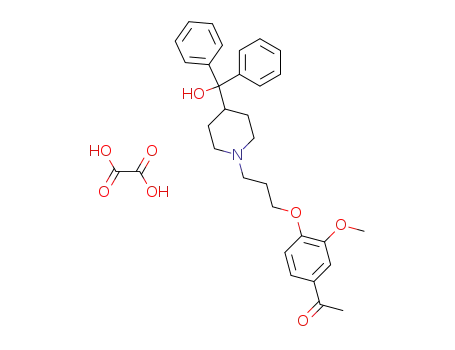 1-[4-[3-[4-(Diphenylhydroxymethyl)-1-piperidinyl]propoxy]-3-methoxyphenyl]ethanone oxalate
