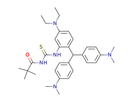 4-diethylamino-2-(N'-pivaloylthioureido)-4',4-bis-(dimethylamino)triphenylmethane