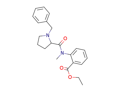 Benzoic acid,
2-[methyl[[1-(phenylmethyl)-2-pyrrolidinyl]carbonyl]amino]-, ethyl ester