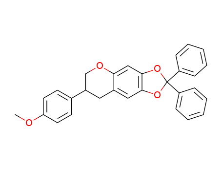 3,4-dihydro-6,7-diphenylmethylenedioxy-3-(4-methoxyphenyl)-2H-1-benzopyran