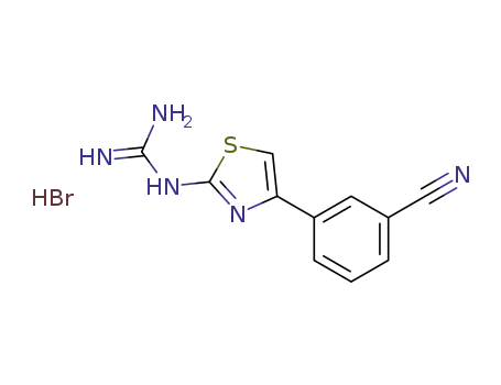 Guanidine, [4-(3-cyanophenyl)-2-thiazolyl]-, monohydrobromide