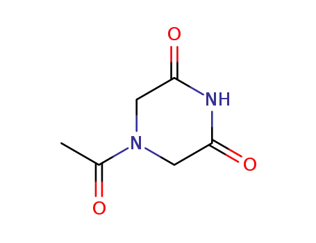 Molecular Structure of 35975-27-0 (2,6-Piperazinedione,4-acetyl-(9CI))