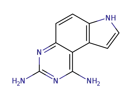 Molecular Structure of 65795-37-1 (7H-Pyrrolo[3,2-f]quinazoline-1,3-diamine)