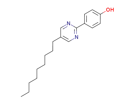 Molecular Structure of 102408-53-7 (2-(4-Hydroxyphenyl)-5-nonylpyrimidine)