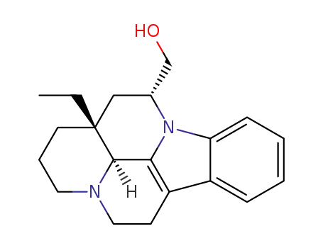 Molecular Structure of 105500-12-7 ((-)-(3S,14R,16R)-16-Ethyl-14-hydroxymethyl-3,4,5,6,14,15,16,17,18,19-decahydro-1H-indolo[3,2,1-de]pyrido[3,2,1-ij][1,5]naphthyridine)