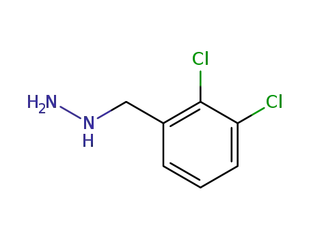 Molecular Structure of 51421-26-2 ((2,3-DICHLORO-BENZYL)-HYDRAZINE)