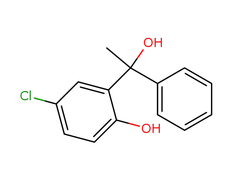Molecular Structure of 74271-47-9 (chloro-5 hydroxy-2 α-methyl α-phenyl benzene methanol)
