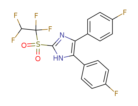 4,5-bis(4-fluorophenyl)-2-(1,1,2,2-tetrafluoroethylsulfonyl)-1H-imidazole