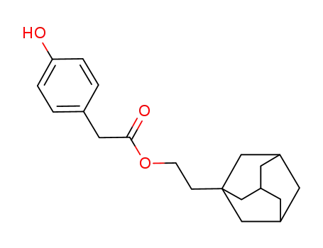 Molecular Structure of 114653-06-4 ((adamant-1-yl)ethyl 4-hydroxyphenylacetate)