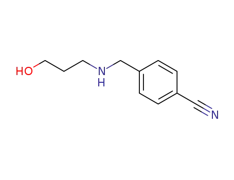 Molecular Structure of 721958-90-3 (Benzonitrile, 4-[[(3-hydroxypropyl)amino]methyl]-)