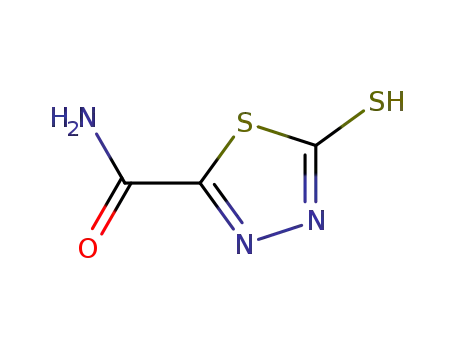 Molecular Structure of 66709-83-9 (1,3,4-Thiadiazole-2-carboxamide,4,5-dihydro-5-thioxo-(9CI))