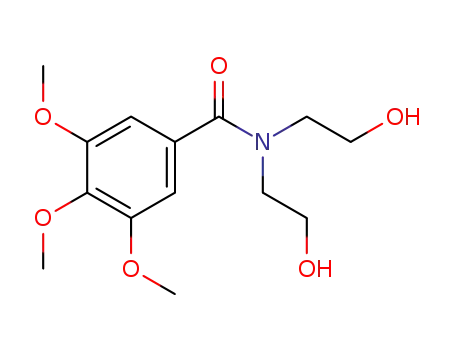 Molecular Structure of 63886-97-5 (N,N-Bis(2-hydroxyethyl)-3,4,5-trimethoxybenzamide)