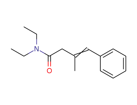 Molecular Structure of 58458-55-2 (3-methyl-4-phenyl-3-butenoic acid diethylamide)