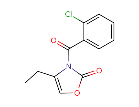 Molecular Structure of 71005-81-7 (3-(2-chloro-benzoyl)-4-ethyl-3<i>H</i>-oxazol-2-one)