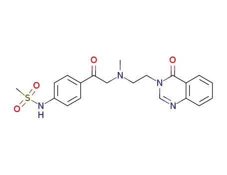 Methanesulfonamide,
N-[4-[[methyl[2-(4-oxo-3(4H)-quinazolinyl)ethyl]amino]acetyl]phenyl]-