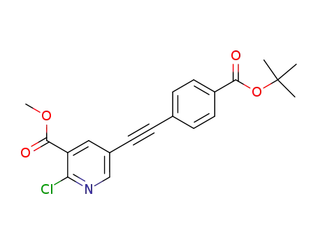 methyl 5-<<4-(tert-butoxycarbonyl)phenyl>ethynyl>-2-chloro-3-pyridinecarboxylate