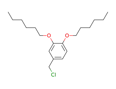 Molecular Structure of 64000-39-1 (Benzene, 4-(chloromethyl)-1,2-bis(hexyloxy)-)