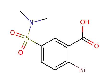 Molecular Structure of 3285-51-6 (2-BROMO-5-[(DIMETHYLAMINO)SULFONYL]BENZOIC ACID)