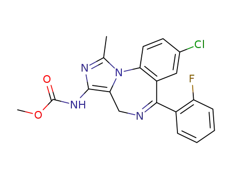 [8-chloro-6-(2-fluoro-phenyl)-1-methyl-4<i>H</i>-benzo[<i>f</i>]imidazo[1,5-<i>a</i>][1,4]diazepin-3-yl]-carbamic acid methyl ester