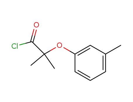 Molecular Structure of 63294-13-3 (2-methyl-2-(3-methylphenoxy)propanoyl chloride)