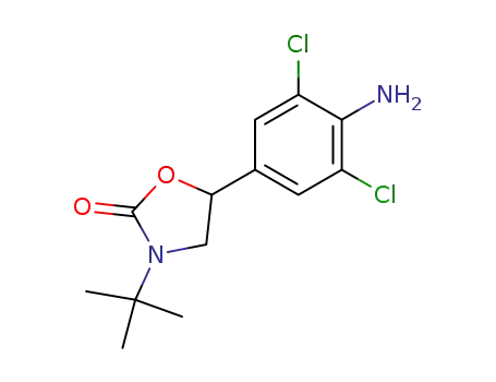2-Oxazolidinone, 5-(4-amino-3,5-dichlorophenyl)-3-(1,1-dimethylethyl)-