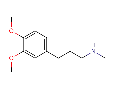 Molecular Structure of 57010-78-3 (N-[3-(3,4-DIMETHOXYPHENYL)PROPYL]-N-METHYLAMINE)