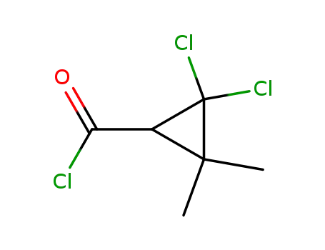 시클로프로판카르보닐 클로라이드, 2,2-디클로로-3,3-디메틸-(9CI)
