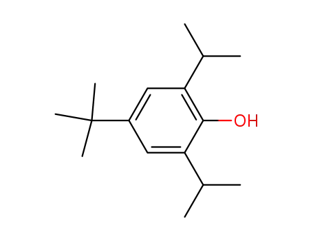 Molecular Structure of 57354-65-1 (4-tert-Butyl-2,6-diisopropylphenol)