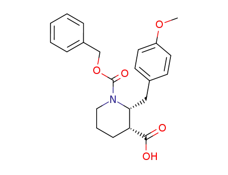 1,3-Piperidinedicarboxylic acid, 2-[(4-methoxyphenyl)methyl]-,
1-(phenylmethyl) ester, cis-