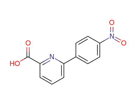 Molecular Structure of 80021-26-7 (6-(4-Nitrophenyl)-picolinic acid)