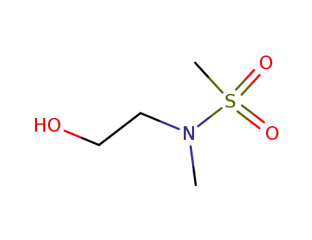 Molecular Structure of 87113-83-5 (Methanesulfonamide, N-(2-hydroxyethyl)-N-methyl-)