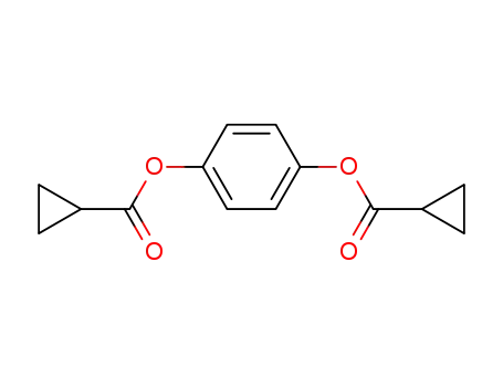 Molecular Structure of 54947-41-0 (Cyclopropanecarboxylic acid, 1,4-phenylene ester)