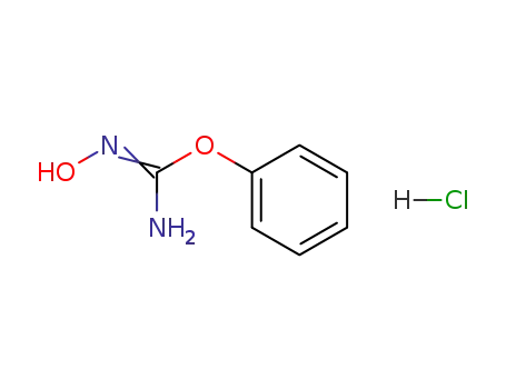 Carbamimidic acid, hydroxy-, phenyl ester, monohydrochloride