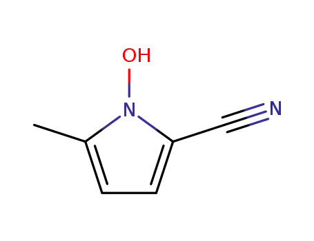 Molecular Structure of 57097-40-2 (1H-Pyrrole-2-carbonitrile,1-hydroxy-5-methyl-(9CI))