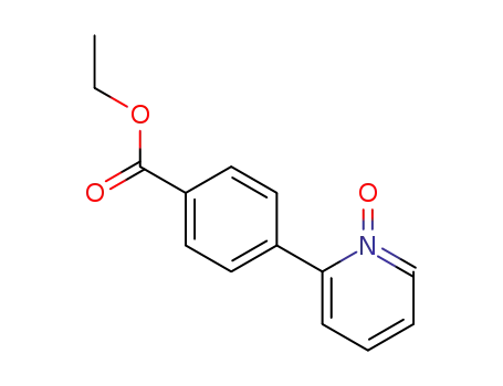 Molecular Structure of 102676-38-0 (2-<4-(ethoxycarbonyl)phenyl>pyridine N-oxide)