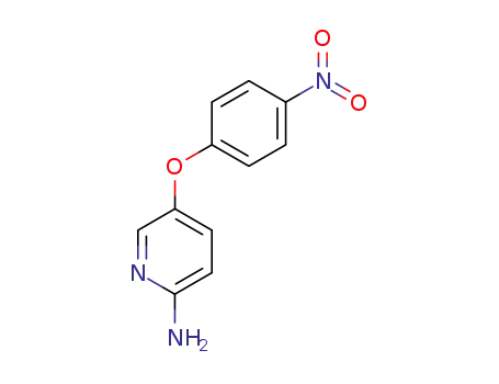 Molecular Structure of 64064-67-1 (2-Pyridinamine, 5-(4-nitrophenoxy)-)