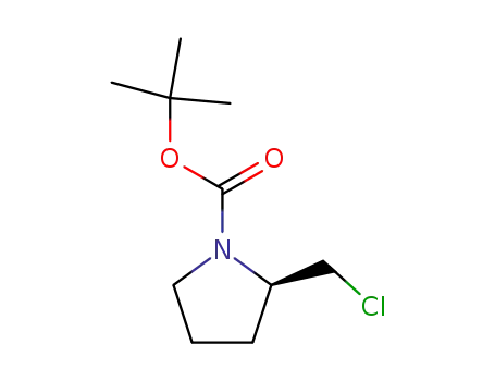 Molecular Structure of 210963-90-9 ((R)-1-BOC-2-CHLOROMETHYL-PYRROLIDINE)