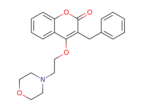 2H-1-Benzopyran-2-one, 4-[2-(4-morpholinyl)ethoxy]-3-(phenylmethyl)-