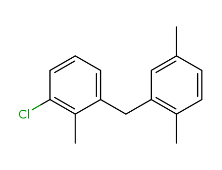 Benzene, 1-chloro-3-[(2,5-dimethylphenyl)methyl]-2-methyl-
