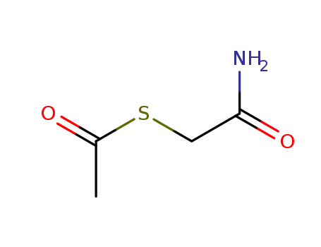 Molecular Structure of 72370-26-4 (2-(ACETYLTHIO)ACETAMIDE  97)